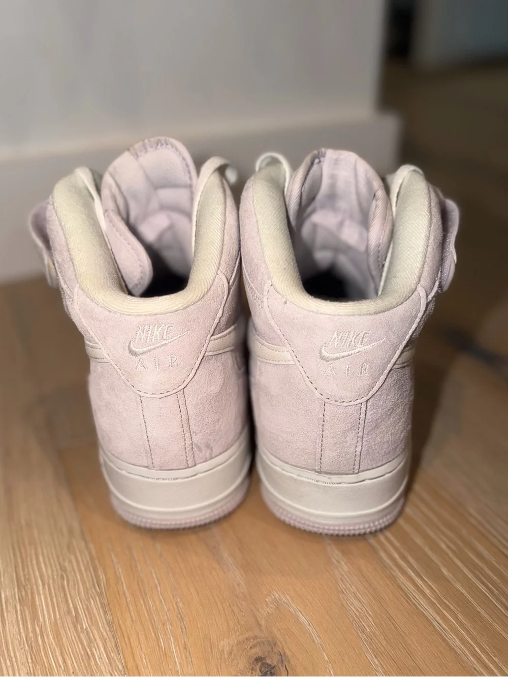 Nike Air Force One Mid-Top Suede Sneakers in Lavender
